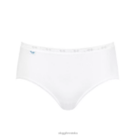 gaćice | sloggi žene basic+ midi gaćice bijela 0VT48R553