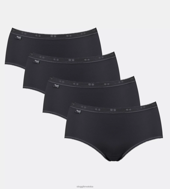 gacice_sloggi_zene_basic_midi_gacice_crno_0vt48r103.png gaćice | sloggi žene basic+ midi gaćice crno 0VT48R103 - Image 1