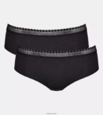 gaćice | sloggi žene idi rebraste hipster gaćice crno 0VT48R644 - Image 2