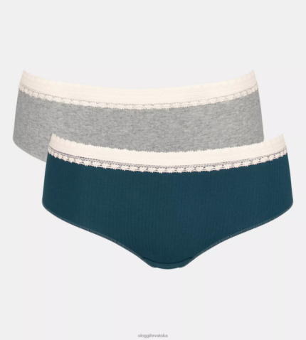 gaćice | sloggi žene idi rebraste hipster gaćice crno 0VT48R644