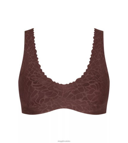 grudnjaci | sloggi žene čipkasta bralette zero feel ebanovina smeđa 0VT48R542