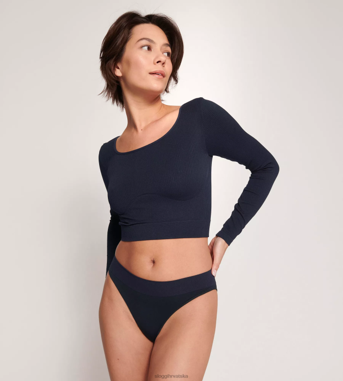 salonke | sloggi žene ever infused aloe top s dugim rukavima crno 0VT48R348 - Image 5
